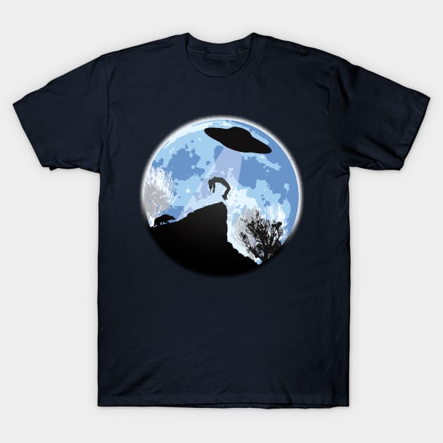 Alien Abduction! The Helpless Witness... T-Shirt by KAMonkey